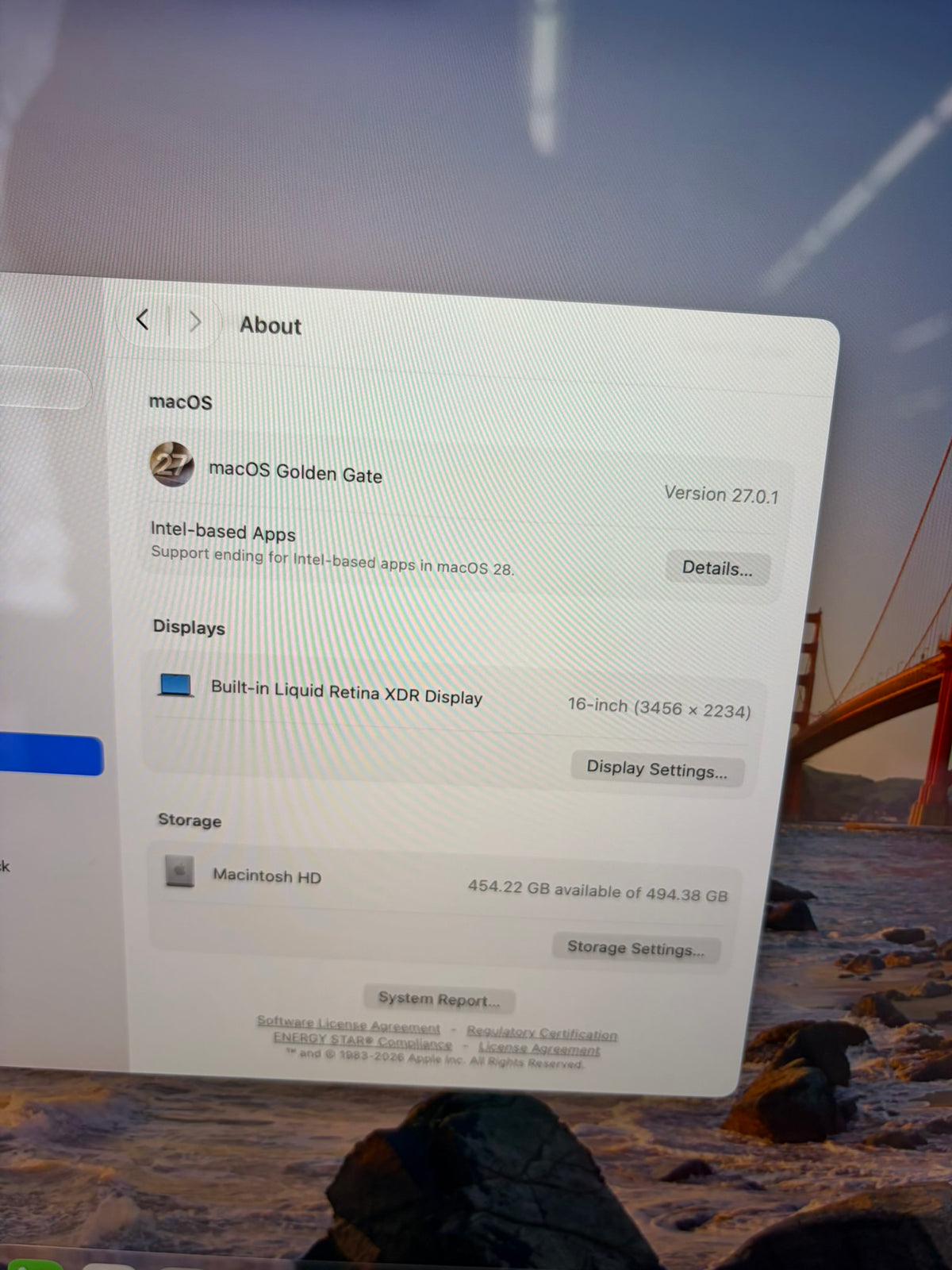 Apple Macbook Pro 2023 16in Retina M2 Pro 16GB RAM 512GB Tahoe A2780