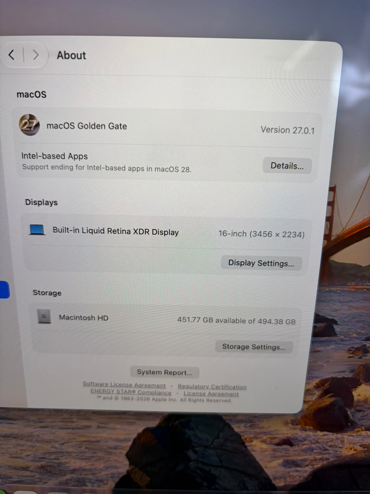 Apple Macbook Pro 2023 16in Retina M2 Pro 16GB RAM 512GB A2780
