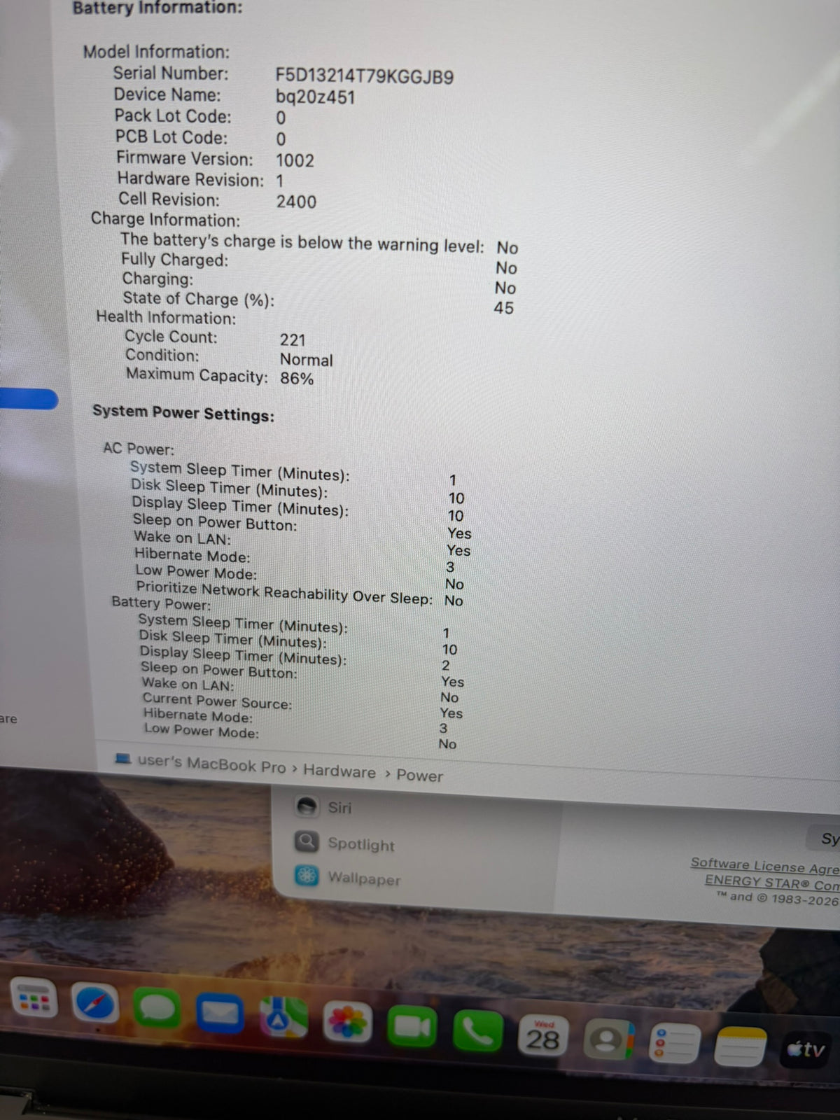Apple Macbook Pro 2020 13in Retina M1 16GB RAM 512GB macOS A2338