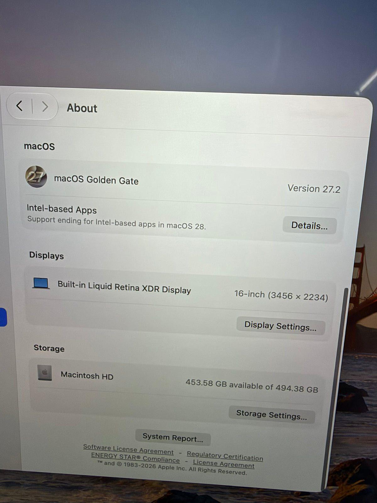 Apple Macbook Pro 2021 16in Retina XDR M1 Pro 16GB RAM 512GB macOS A2485