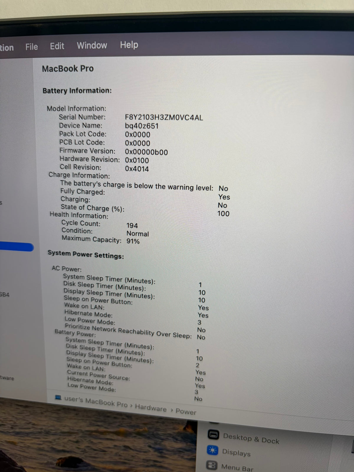 Apple Macbook Pro 2021 16in Retina XDR M1 Pro 16GB RAM 512GB macOS A2485