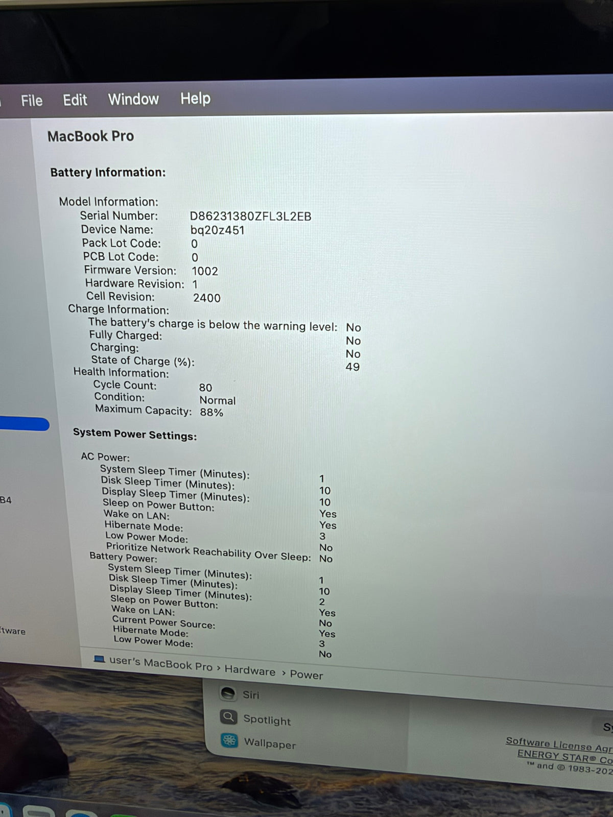 Apple Macbook Pro 2022 13in Retina M2 24GB RAM 512GB macOS A2338