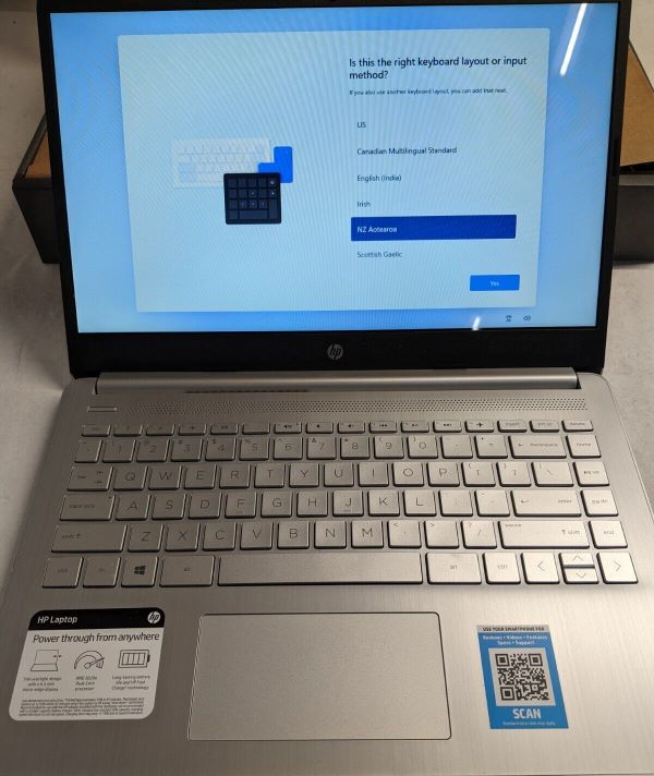 HP 14-fq00032od Laptop 14.0" 4GB RAM 128GB HDD- NOT IN ORIGINAL PACKAGING