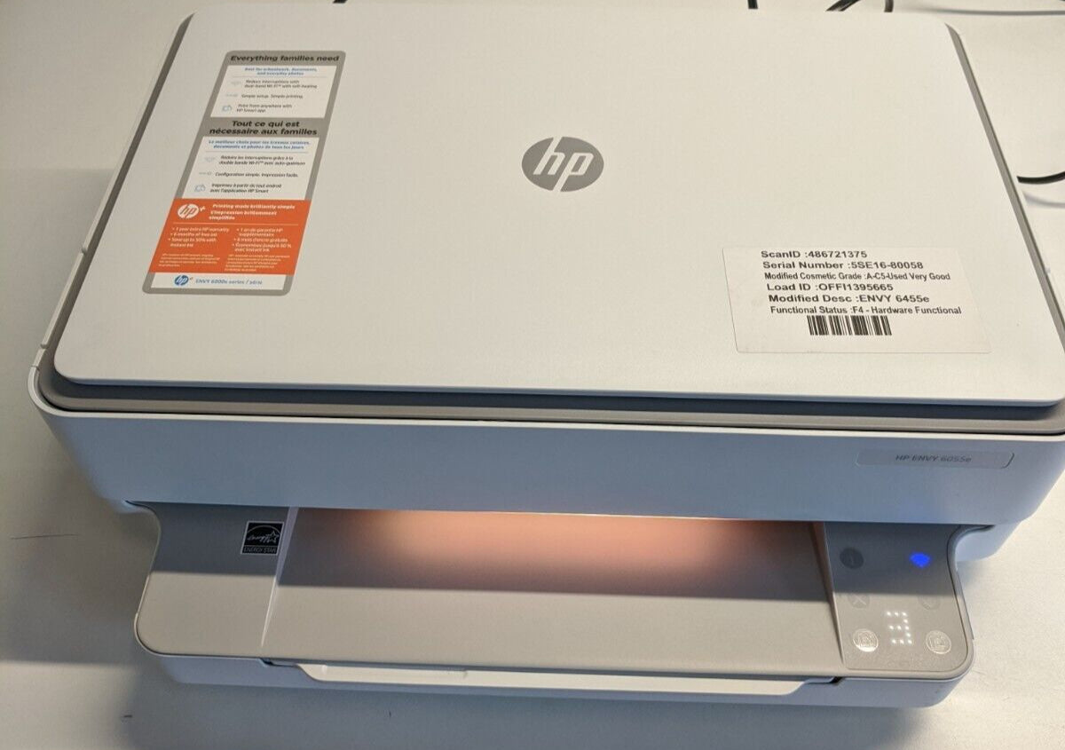 HP - ENVY 6055e Wireless All-In-One Inkjet Printer