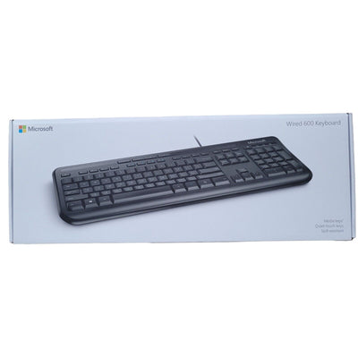 Microsoft Wired 600 QWERTY Keyboard Model 1576 EL939- Black