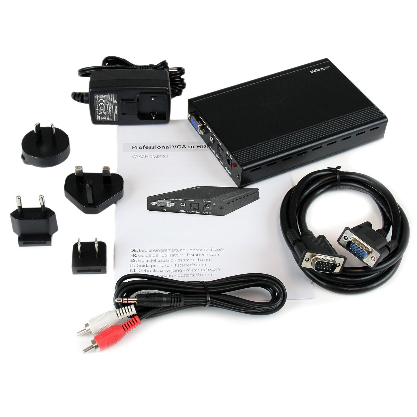 NEW StarTech VGA2HDMIPRO Pro VGA to HDMI Audio Video Converter w Scaler
