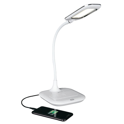 OttLite Prevention CSAQC00P LED Desk Lamp with Wireless Charging