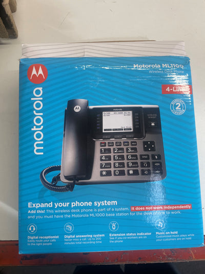 Motorola ML1100 Phone Base W/Digital Answering System